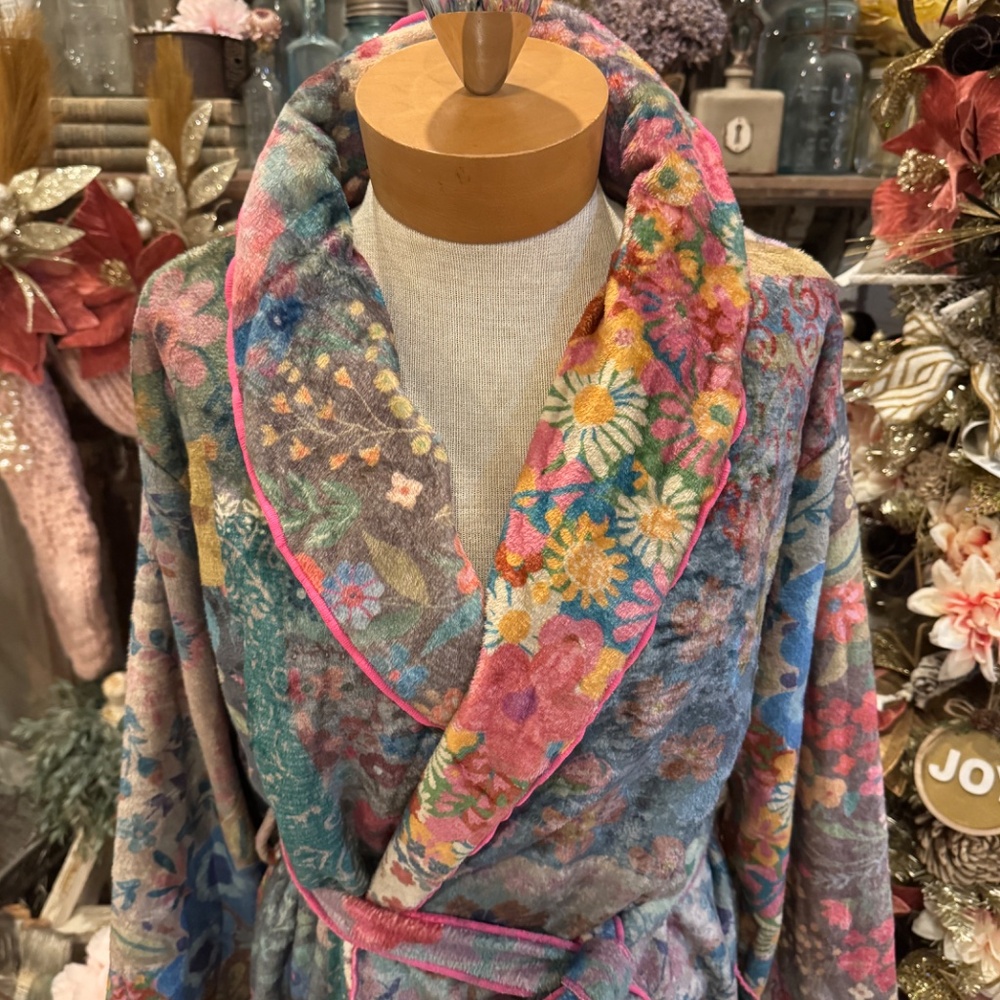 NATURAL LIFE PATCHWORK LOVE BLANKET ROBE | BOHEMIAN GYPSY | COTTAGECORE | L - Picture 7 of 14